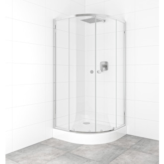 Set sprchovacieho kúta a vaničky, štvrťkruh 90x90 cm Multi Basic SIKOBKMUS90CRT