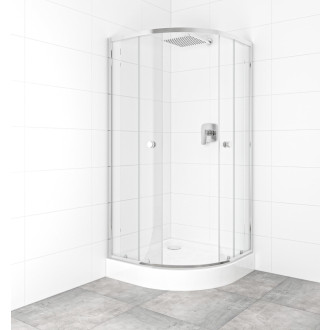 Set sprchovacieho kúta a vaničky, štvrťkruh 90x90 cm Multi Basic SIKOBKMUS90CRT