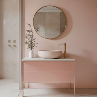 Umývadlová batéria REA Drop Brush Copper High