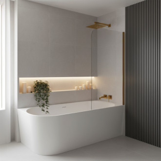 Rohová akrylátová vaňa Bellanto Slim 170 Pravá