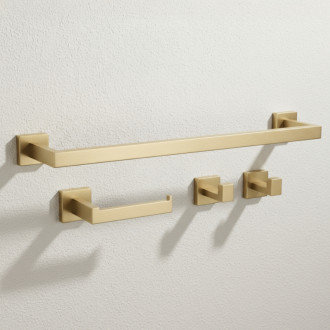 Súprava kúpeľňových doplnkov Rio Brush Gold 4 diely