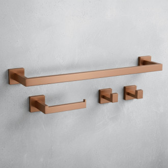 Súprava kúpeľňových doplnkov Rio Brush Copper 4 diely