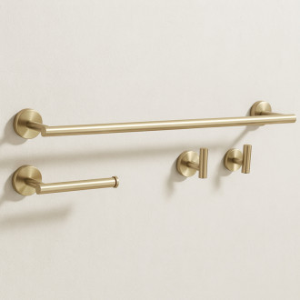 Súprava kúpeľňových doplnkov Ari Brush Gold 4 diely