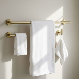 Súprava kúpeľňových doplnkov Ari Brush Gold 4 diely