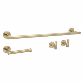 Súprava kúpeľňových doplnkov Ari Brush Gold 4 diely