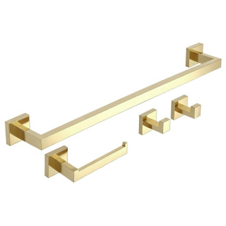 Súprava kúpeľňových doplnkov Rio Gold 4 diely