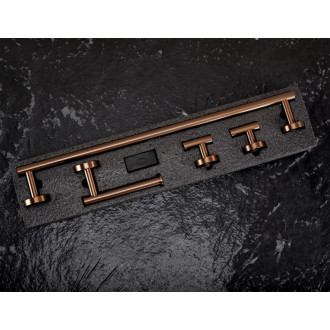 Súprava kúpeľňových doplnkov Ari Brush Copper 4 diely