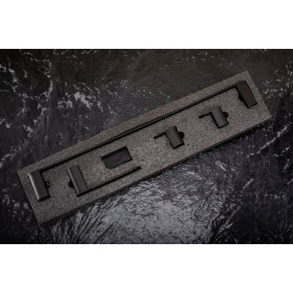 Súprava kúpeľňových doplnkov Mati Black 4 diely