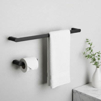 Súprava kúpeľňových doplnkov Mati Black 4 diely