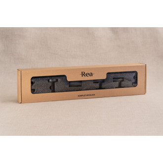 Súprava kúpeľňových doplnkov Ari Black 4 diely