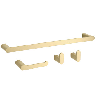 Súprava kúpeľňových doplnkov Mati Brush Gold 4 diely