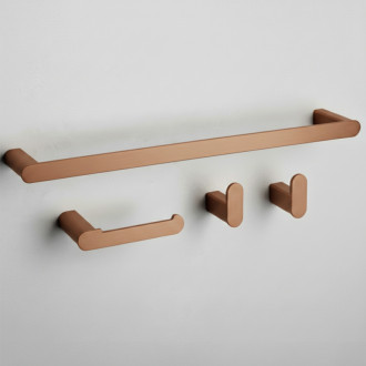 Súprava kúpeľňových doplnkov Mati Brush Copper 4 diely