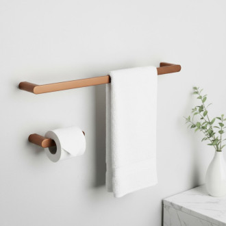 Súprava kúpeľňových doplnkov Mati Brush Copper 4 diely