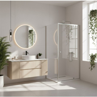 Sprchovací kút Rea Primo Swing 80x80 Chrome