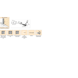 Sprchová zástena walk-in 140 cm Huppe Xtensa pure XT0205.069.322