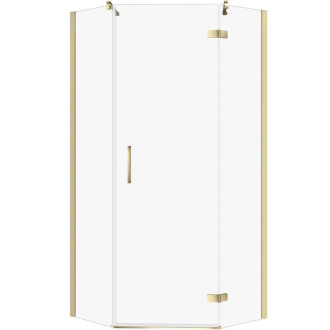 Cersanit Jota sprchový kút P zlatá číre sklo 80x80x195 S160-017