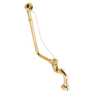 CHARLESTON vaňová súprava pre vonkajšiu inštaláciu, retiazka, vrátane sifónu, zlato 71799 42925