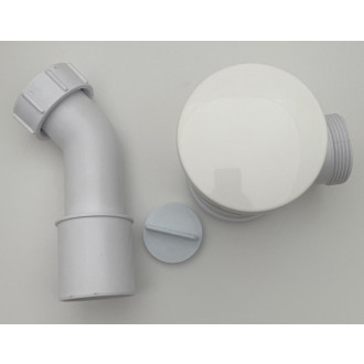 Sifón priemer otvoru 50mm, DN50, krytka liaty mramor, biela