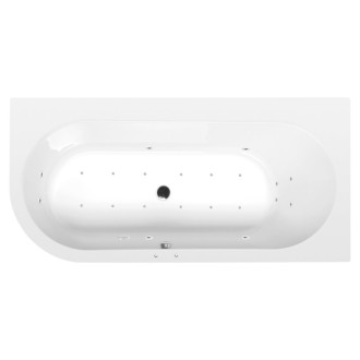 ASTRA R hydromasážna vaňa, 165x80x48cm, Active Hydro-Air, chróm 56855