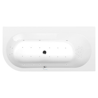 ASTRA R hydromasážna vaňa, 165x80x48cm, Highline Hydro-Air, chróm 56859