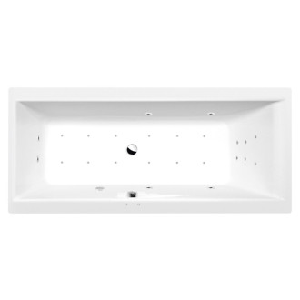 CLEO hydromasážna vaňa, 180x90x48cm, Attraction Hydro-Air, chróm 56923