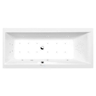 CLEO hydromasážna vaňa, 180x90x48cm, Highline Hydro-Air, chróm 56925