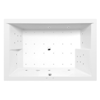 DUPLA hydromasážna vaňa, 180x120x54cm, Attraction Hydro-Air, chróm 56935