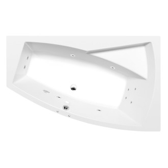 EVIA R hydromasážna vaňa, 170x100x47cm, Active Hydro, chróm 56962