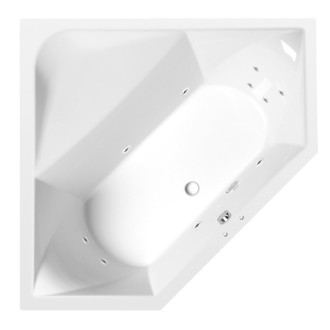 FLOSS hydromasážna vaňa, 145x145x50cm, Active Hydro, chróm 56968