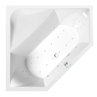 FLOSS hydromasážna vaňa, 145x145x50cm, Highline Hydro-Air, chróm 56973