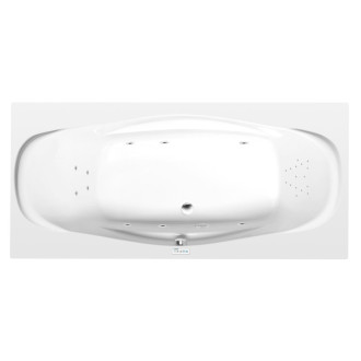 GARDA hydromasážna vaňa, 190x90x44cm, Highline Hydro, chróm 56978