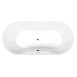 IO hydromasážna vaňa, 180x85x49cm, Highline Hydro-Air, chróm 56985