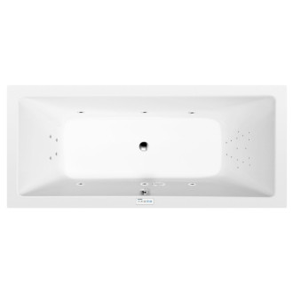 KRYSTA hydromasážna vaňa, 180x80x39cm, Highline Hydro, chróm 56996