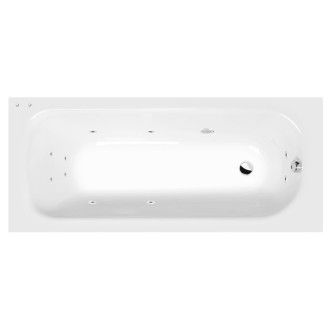 LAURA hydromasážna vaňa, 160x70x39cm, Active Hydro, chróm 56998