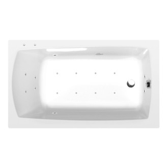 LILY hydromasážna vaňa, 130x70x39cm, Active Hydro-Air, chróm 57011