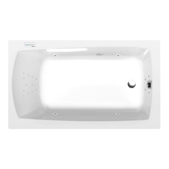 LILY hydromasážna vaňa, 130x70x39cm, Highline Hydro, chróm 57014