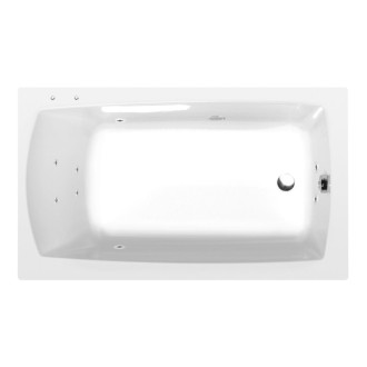 LILY hydromasážna vaňa, 140x70x39cm, Active Hydro, chróm 57016