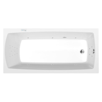 LILY hydromasážna vaňa, 150x70x39cm, Highline Hydro, chróm 57026