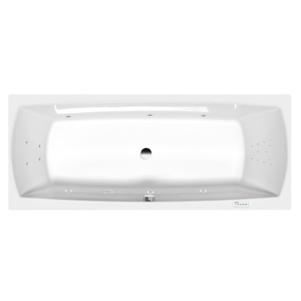 LILY hydromasážna vaňa, 170x70x39cm, Highline Hydro, chróm 57032