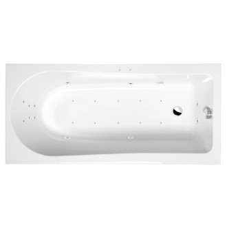 LISA hydromasážna vaňa, 150x70x47cm, Attraction Hydro-Air, chróm 57037