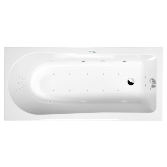 LISA hydromasážna vaňa, 150x70x47cm, Highline Hydro-Air, chróm 57039