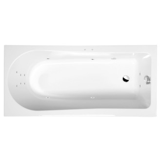 LISA hydromasážna vaňa, 160x70x47cm, Attraction Hydro, chróm 57042