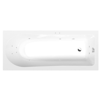 LISA hydromasážna vaňa, 170x70x47cm, Active Hydro, chróm 57046