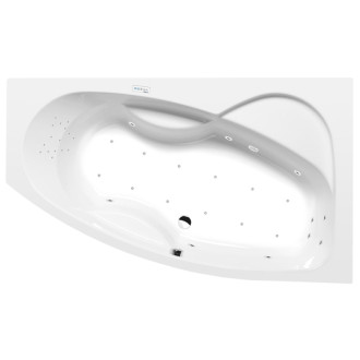 MAMBA R hydromasážna vaňa, 160x95x44cm, Highline Hydro-Air, chróm 57063