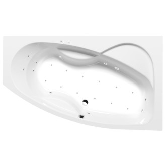 MAMBA R hydromasážna vaňa, 170x100x44cm, Active Hydro-Air, chróm 57071