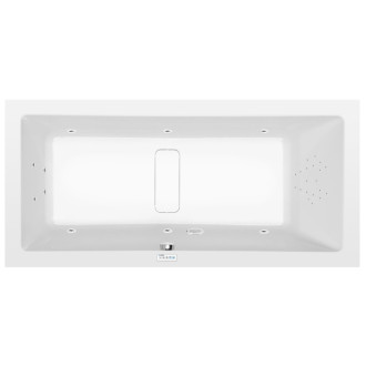 MARLENE hydromasážna vaňa, 190x90x48cm, Highline Hydro, chróm 57092