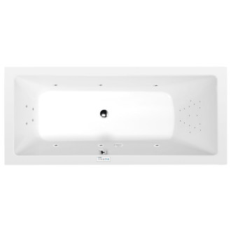 MIMOA hydromasážna vaňa, 170x75x39cm, Highline Hydro, chróm 57104