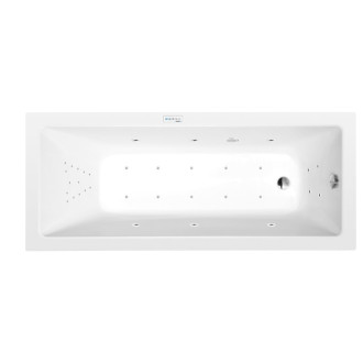 NOEMI hydromasážna vaňa, 150x80x39cm, Highline Hydro-Air, chróm 57117