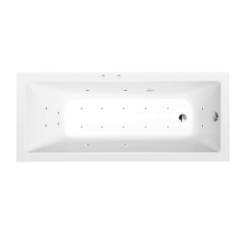 NOEMI hydromasážna vaňa, 160x80x39cm, Active Hydro-Air, chróm 57125