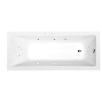 NOEMI hydromasážna vaňa, 170x70x39cm, Attraction Hydro, chróm 57132